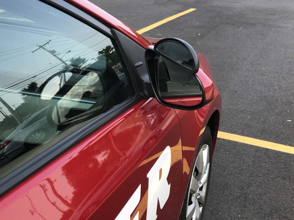 Corolla Red Outside Mirror